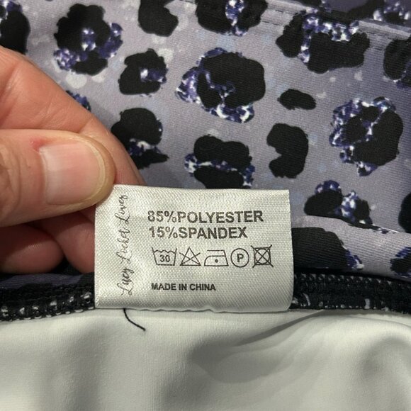 Lucy Locket Loves Womens Leopard Print Leggings Size Large Trendy  Athleisure - Picture 6 of 9